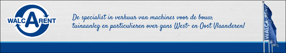 De specialist in verhuur van machines voor de bouw, tuinaanleg en particulieren  over gans West- en Oost Vlaanderen!